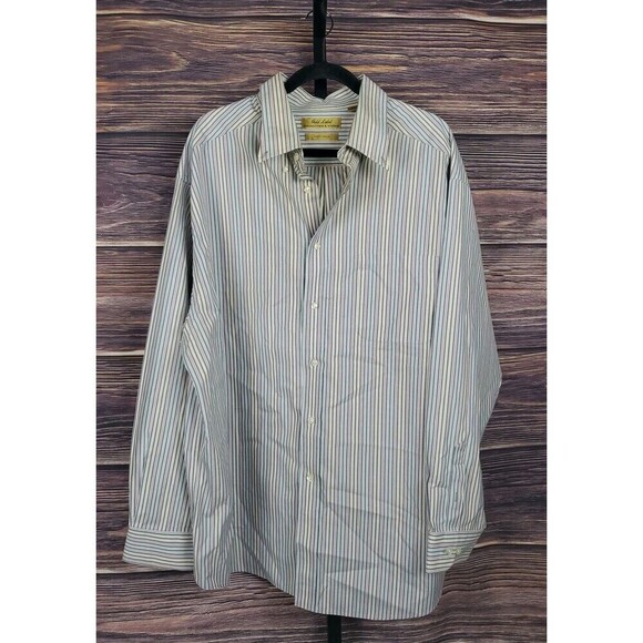 Roundtree & Yorke Gold Label Dress Shirt Women's Big 2X Striped Non Iron - Picture 1 of 12